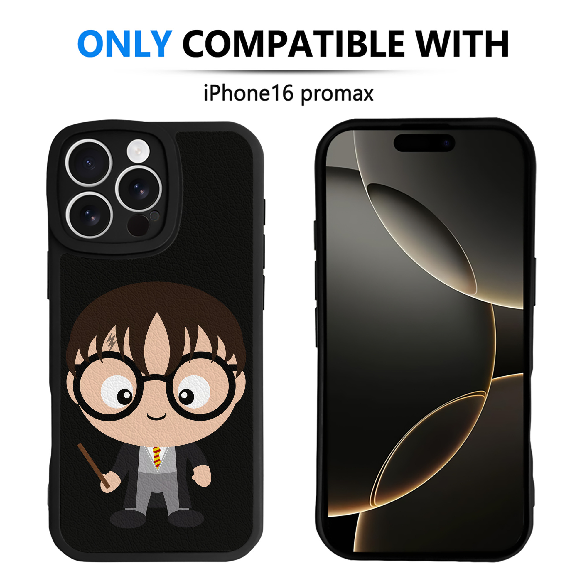 （画像用） Harry Potter ハリー・ポッターシリーズ 【iPhone 16シリーズ対応】シリコンスマホケース（レザー調） 材質：シリコン